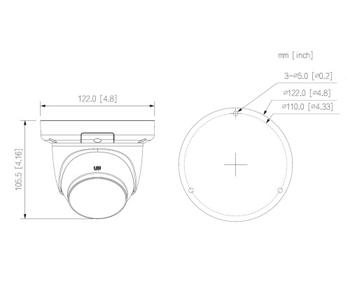 KAMERA IP IPC-HDW3849QM-S-IL-0280B-BLACK WizSense Smart Dual Light - 8Mpx 2.8mm DAHUA-1773288