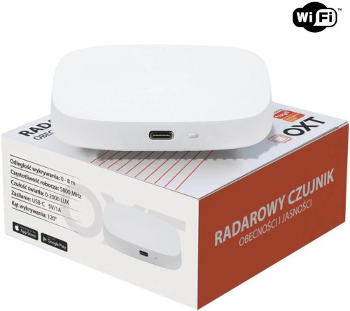 OXT Czujnik radar obecności jasności USB WiFi TUYA T155-1803622