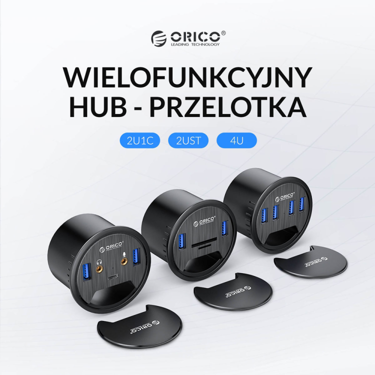 Orico Hub USB 3.1 biurkowy 4 porty USB-A 5Gbps-1277881