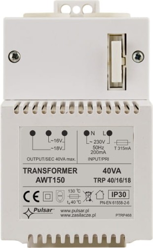 TRANSFORMATOR Pulsar AWT150 40VA/16V/18V TRP-1709576