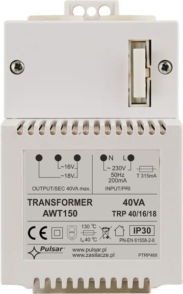 TRANSFORMATOR Pulsar AWT150 40VA/16V/18V TRP-1709576