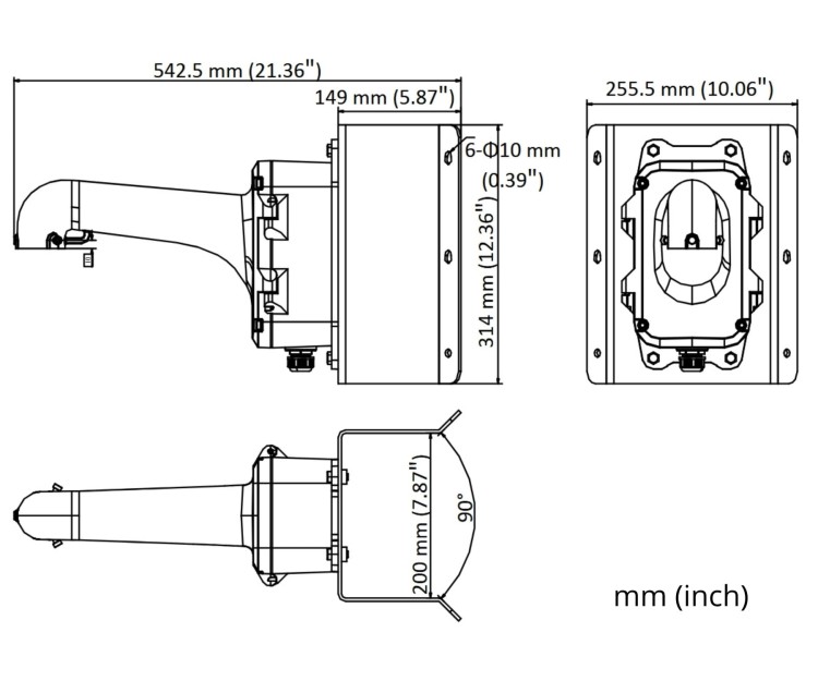 UCHWYT NAROŻNIKOWY KAMERY DS-1604ZJ-BOX-CORNER Hikvision-1805993