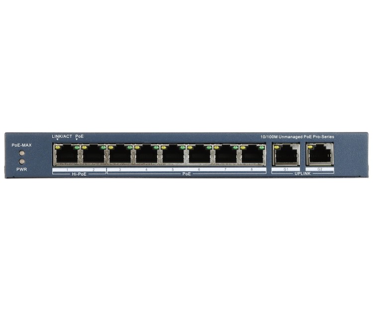 SWITCH POE DS-3E0310HP-E(C) 8-PORTOWY Hikvision-1815779