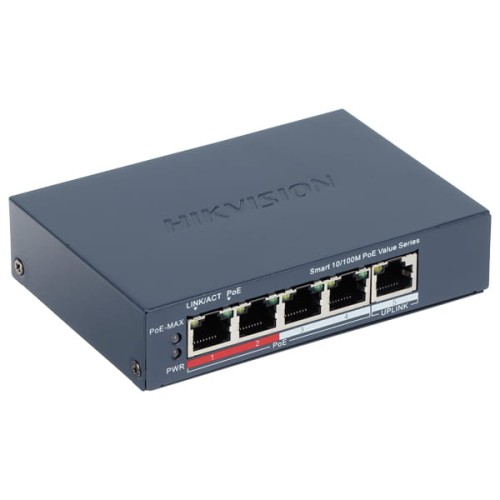 SWITCH POE DS-3E1105P-EI/M-V2 4-PORTOWY Hikvision-1806068