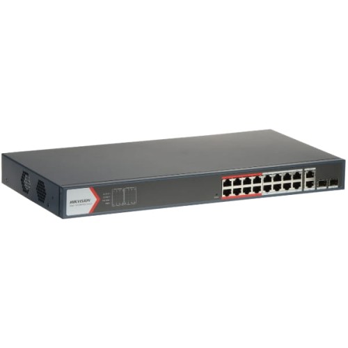 SWITCH POE DS-3E1318P-EI(B) 16-PORTOWY SFP Hikvision-1805140