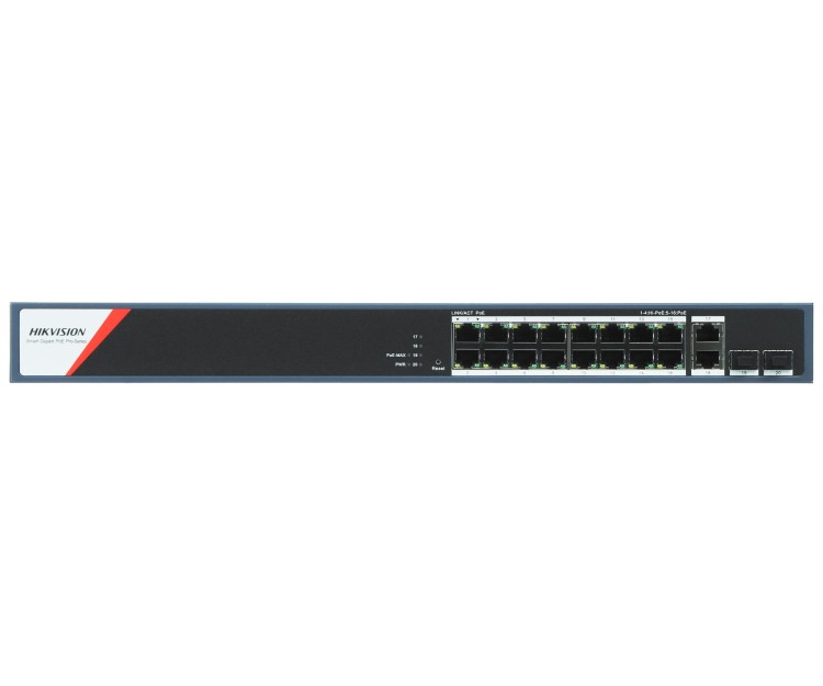 SWITCH POE DS-3E1520HP-SI-16P2T2F 16-PORTOWY SFP Hikvision-1790663