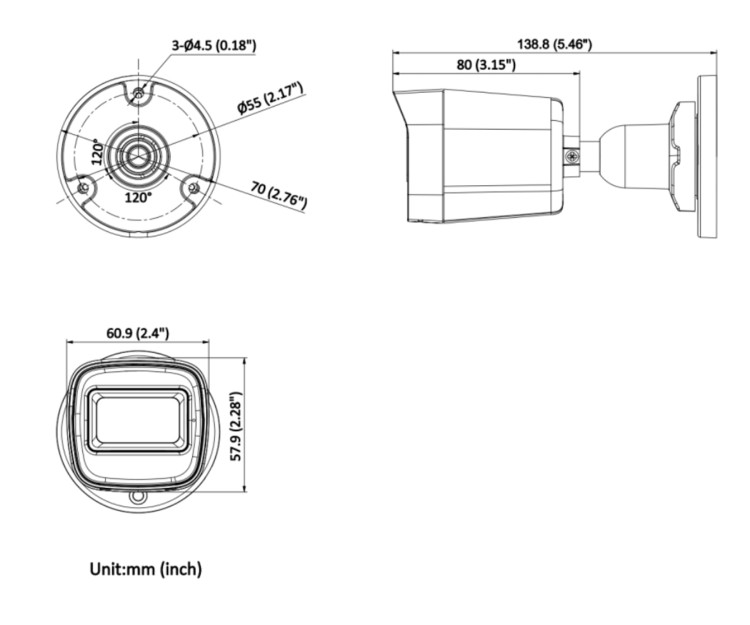 KAMERA IP VE-NC120F-IU(2.8MM) - 1080p Hikvision-1815329