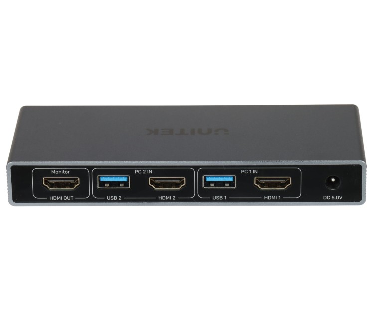 PRZEŁĄCZNIK HDMI + USB KVM V1309AGY01-EU 4K UHD UNITEK-1869708