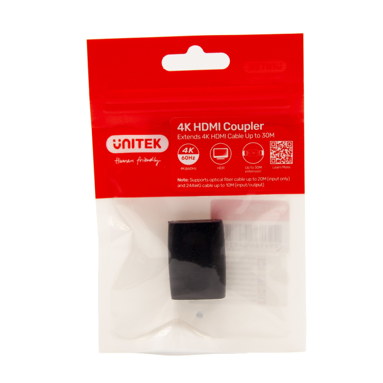 Unitek Łącznik HDMI (F) - HDMI (F) 4K@60Hz do 30 m-1524938