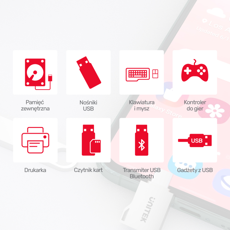 Unitek adapter USB-A na USB-C 3.1 Gen1 A1025GNI-1278694