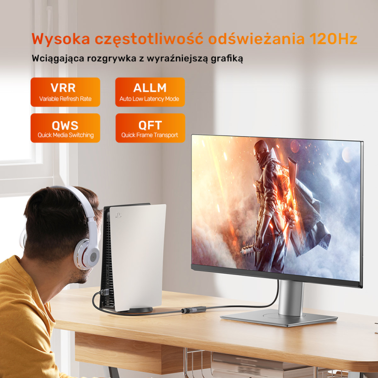 Unitek przedłużacz HDMI (M) - HDMI (F) 2.1, 8K 1m-1784783