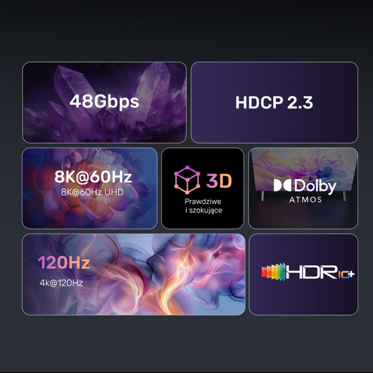Unitek przedłużacz HDMI (M) - HDMI (F) 2.1, 8K 2m-1784808