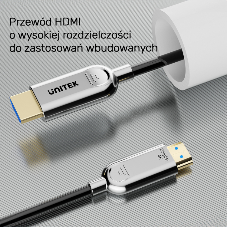 Unitek Kabel optyczny HDMI 2.0 AOC 4K 60Hz 10 m-1787200