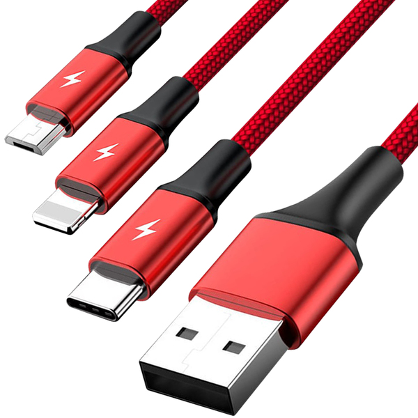 Unitek 3-in-1 USB Charging Cable C4049RD-1631304