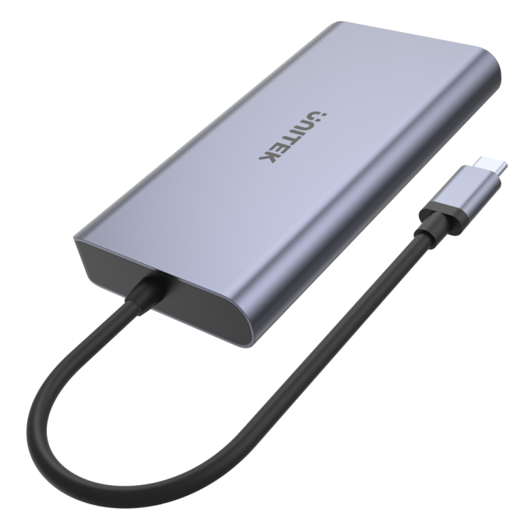 Unitek Hub USB-C 2x USB 3.1 HDMI DP RJ45 czytnikSD-1276536