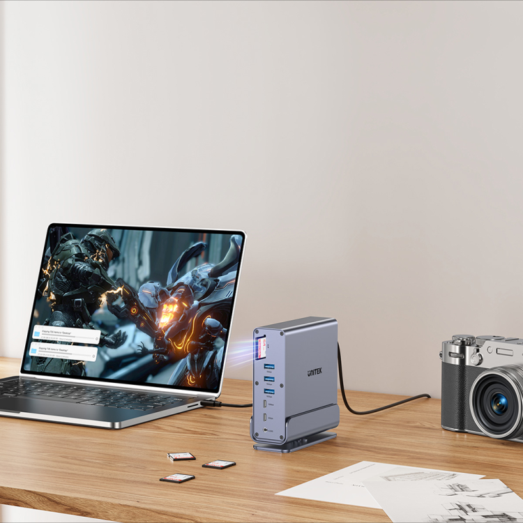 Unitek Uniwersalna stacja dokująca DisplayLink 4K x3-1787284