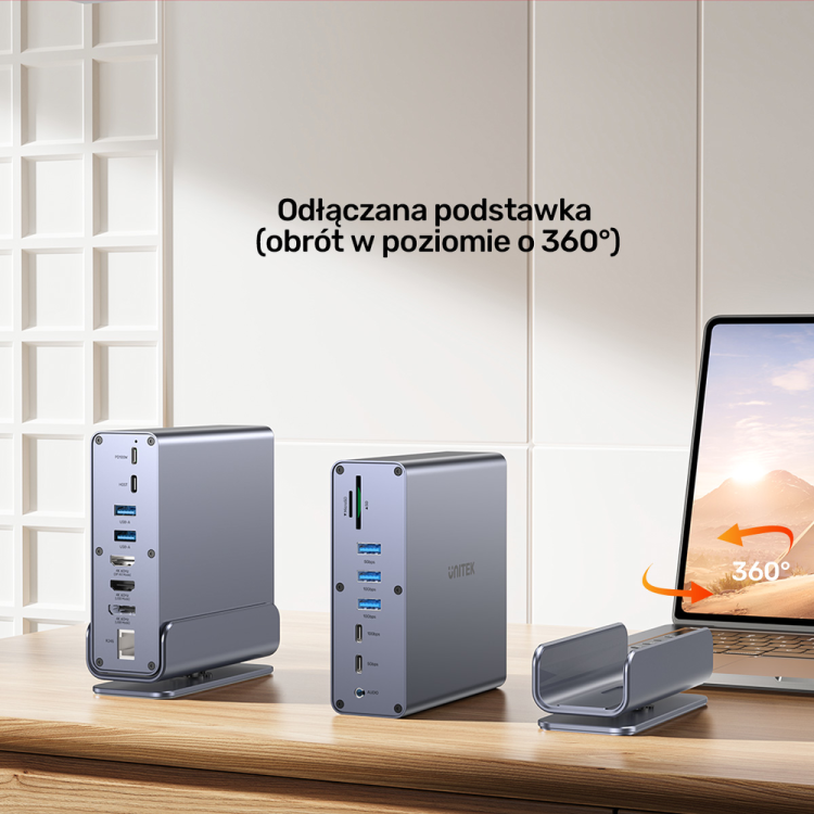 Unitek Uniwersalna stacja dokująca DisplayLink 4K x3-1787288