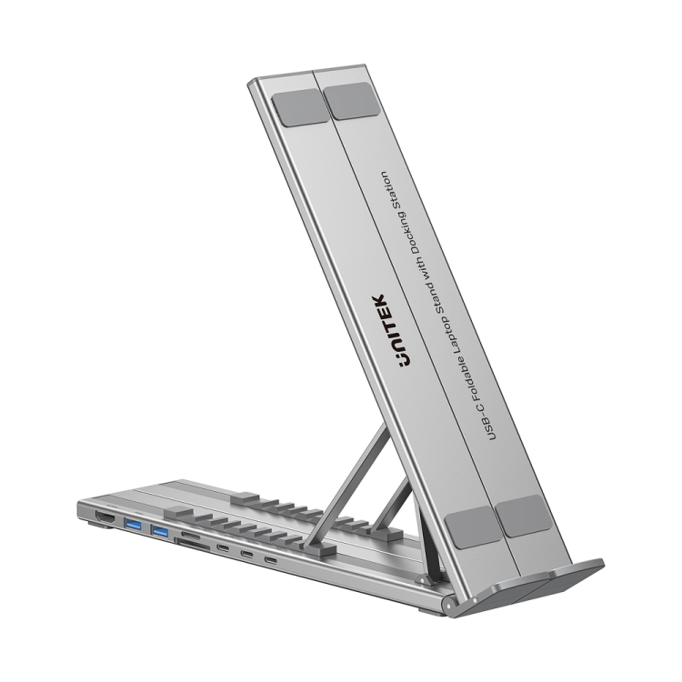 Unitek Podstawka regulowana pod laptop z hubem/HDMI/PD/SD-1807783