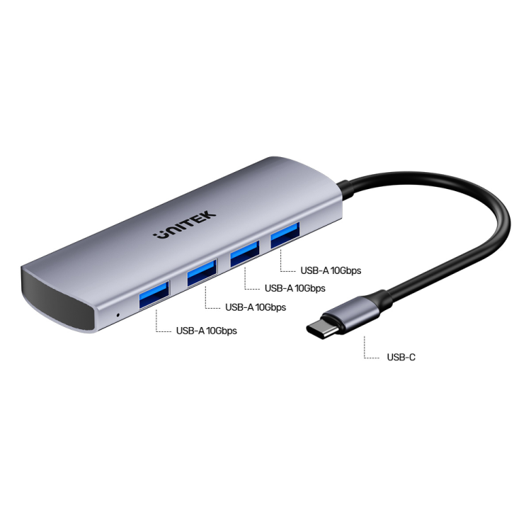 Unitek Hub 4w1 USB-C 10 Gbps, 4x USB-A H1112EGY01-1787338