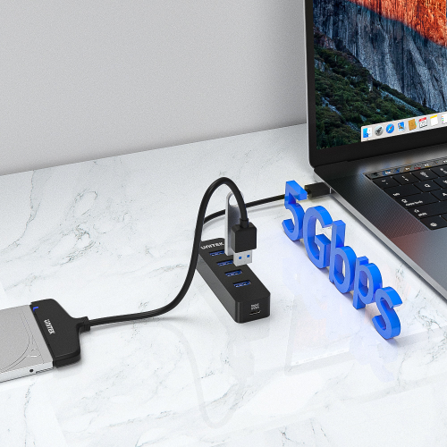 Unitek Hub USB-A, 4 porty USB 3.1, aktywny, 10 W-1278940