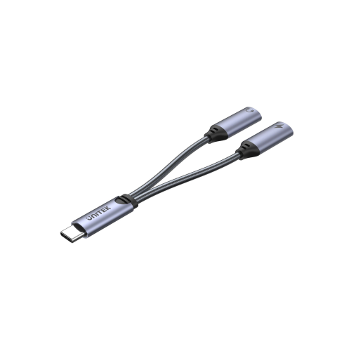 Unitek Adapter USB-C na 2 x port USB-C audio i 18W-1635818