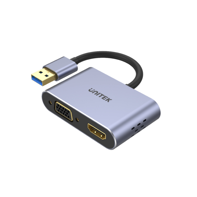 Unitek Adapter USB na HDMI i VGA, FullHD-1357738
