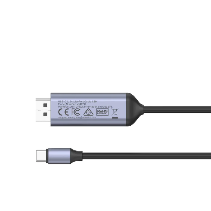 Unitek Adapter USB-C na DP 1.4 8K@60Hz kabel 1,8 m-1524943