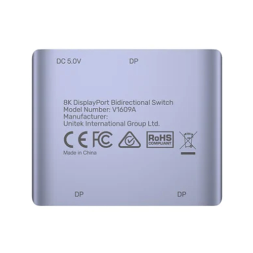 Unitek Dwukierunkowy przełącznik DP 1.4 8K 2-na-1-1524947