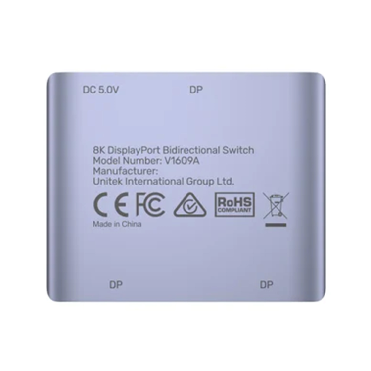 Unitek Dwukierunkowy przełącznik DP 1.4 8K 2-na-1-1636326