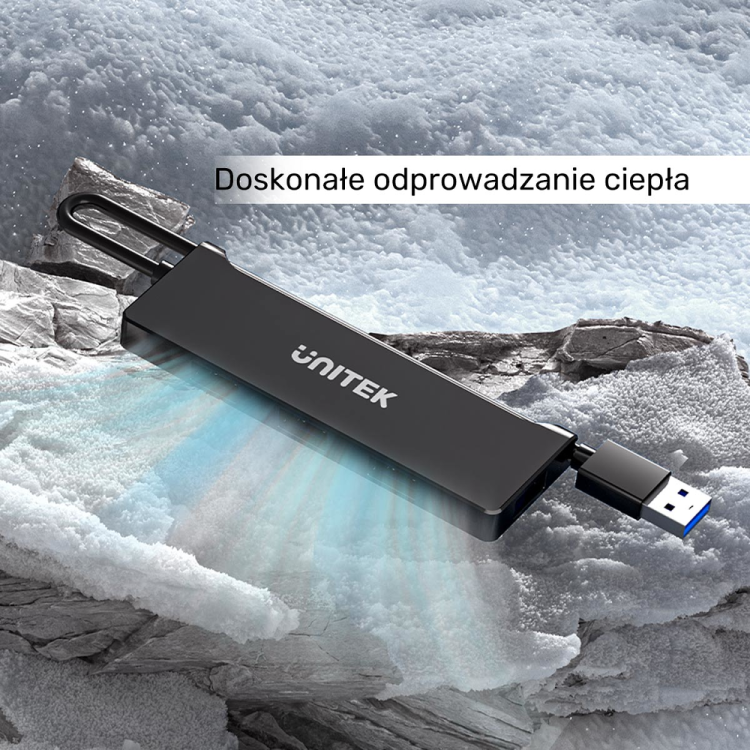 Unitek Hub USB-A 4 porty USB-A 5 Gbps-1787672