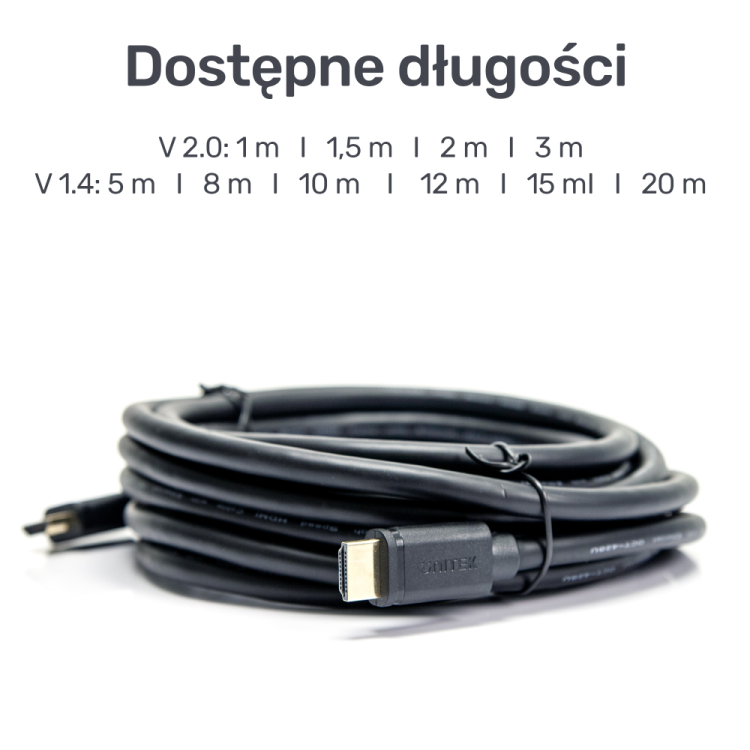 Unitek przewód HDMI 2.0 4K 60Hz Y-C137M 1,5m-1631229