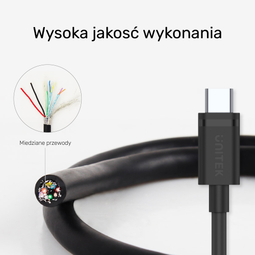 Unitek przewód USB 3.1 typ A - typ C M-M 0.25 m-1278880