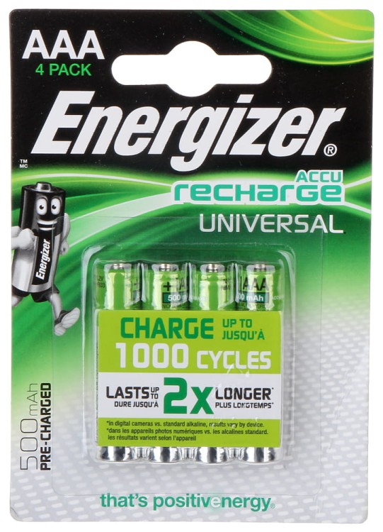 AKUMULATOR AKU-AAA-500/E*P4 1.2V Ni-MH AAA ENERGIZER-1704003