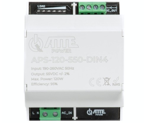 ZASILACZ IMPULSOWY APS-120-550-DIN4 ATTE-1820176
