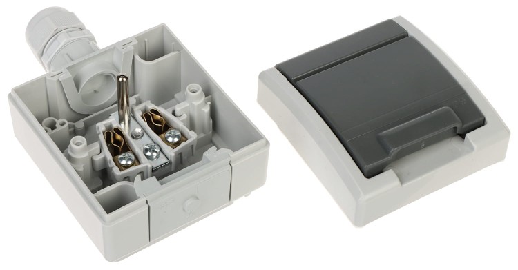 GNIAZDO NATYNKOWE POJEDYNCZE AQUANT-G1/EPN 230V AC 16A IP65 Elektro-Plast-1624479