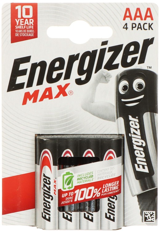 BATERIA ALKALICZNA BAT-AAA/E-MAX*P4 1.5V LR3 (AAA) ENERGIZER-1704936