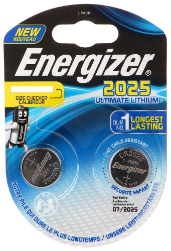 BATERIA LITOWA BAT-CR2025-LITHIUM*P2 ENERGIZER-1651101