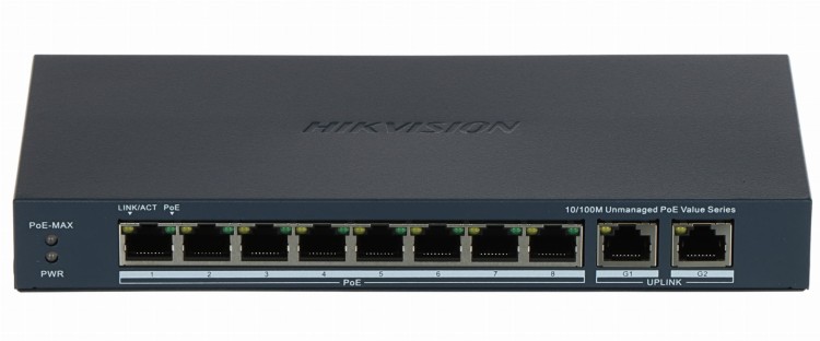 SWITCH POE DS-3E0310P-E/M(B) 8-PORTOWY Hikvision-1869880