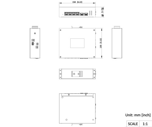 ZARZĄDZALNY SWITCH PRZEMYSŁOWY POE DS-3T1506HP-EI-UPS/NO POWER UNIT 4-PORTOWY SFP Hikvision-1868870