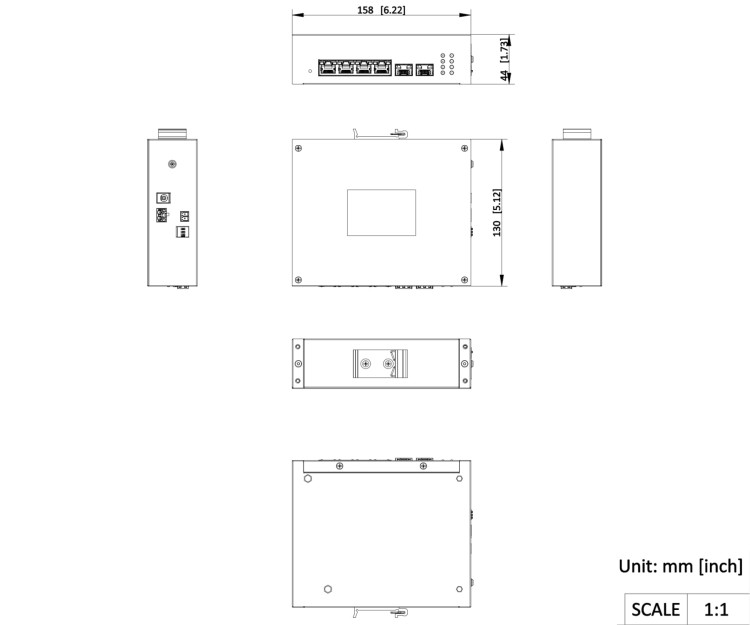 ZARZĄDZALNY SWITCH PRZEMYSŁOWY POE DS-3T1506HP-EI-UPS/NO POWER UNIT 4-PORTOWY SFP Hikvision-1868870