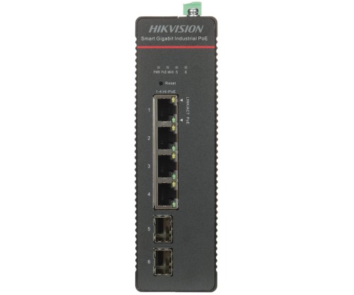 ZARZĄDZALNY SWITCH PRZEMYSŁOWY POE DS-3T1506HP-SI-4P2F/NO POWER UNIT 4-PORTOWY SFP Hikvision-1868862