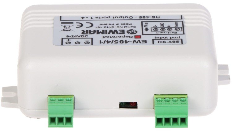 DYSTRYBUTOR MAGISTRALI RS-485 EW-485/4/1/SO Z SEPARACJĄ OPTYCZNĄ-1648712