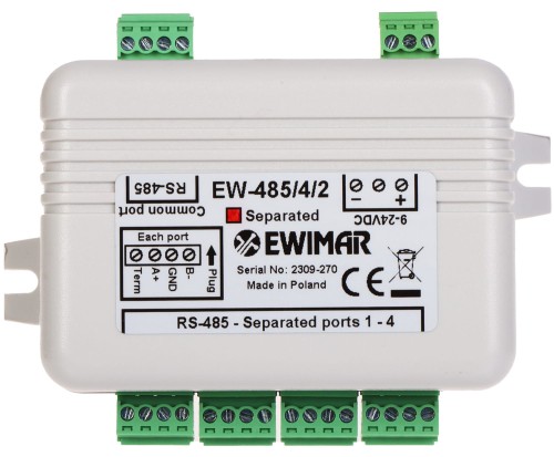 DYSTRYBUTOR MAGISTRALI RS-485 EW-485/4/2/SO Z SEPARACJĄ OPTYCZNĄ-1648644