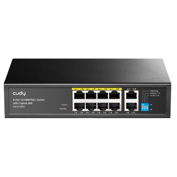 SWITCH POE FS1010PG 8-PORTOWY CUDY-1790515