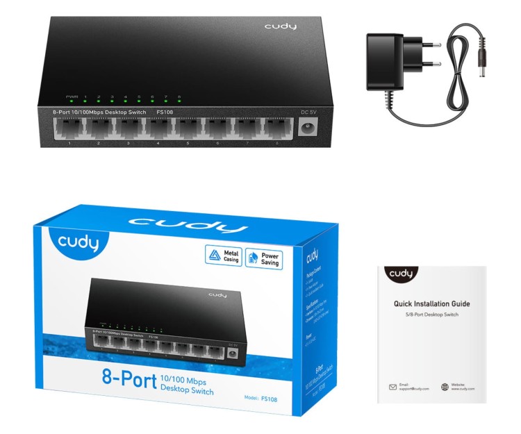 SWITCH   FS108 8-PORTOWY CUDY-1790338