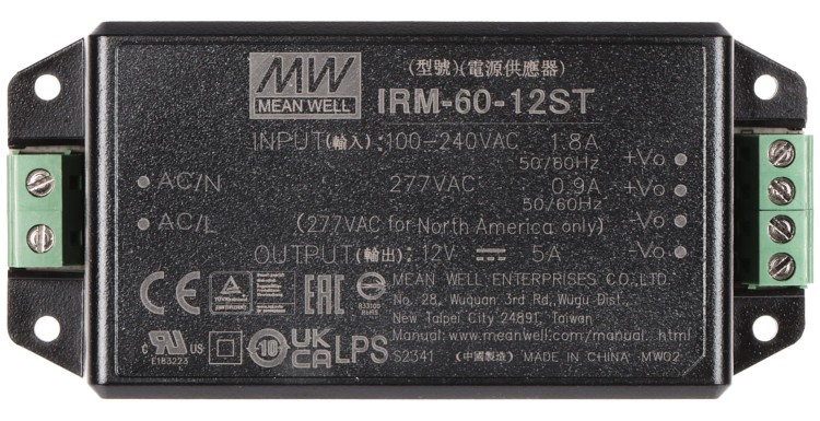 ZASILACZ IMPULSOWY IRM-60-12ST MEAN WELL-1663451