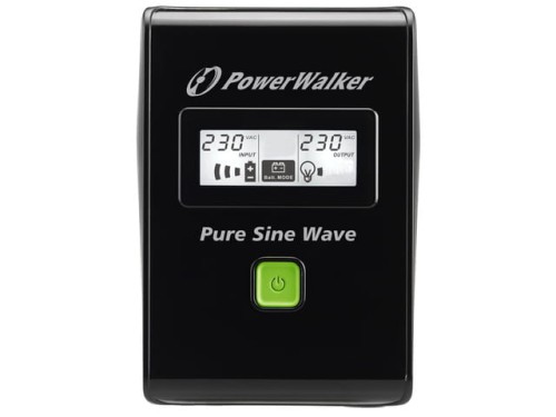 UPS POWERWALKER LINE-INTERACTIVE 600VA 3X IEC 230V, PURE SINE WAVE, RJ11/45 IN/OUT, USB, LCD-1151314