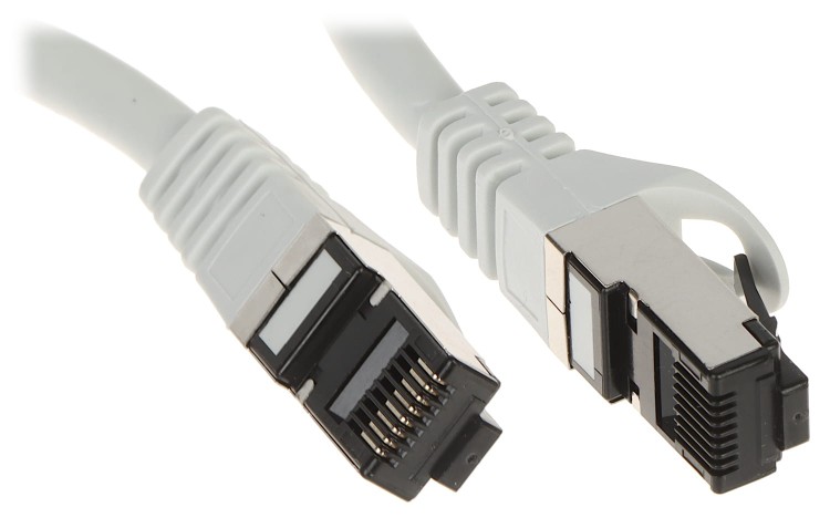 PATCHCORD RJ45/SFTP/8.1/1.0-GREY 1.0m LANBERG-1579381