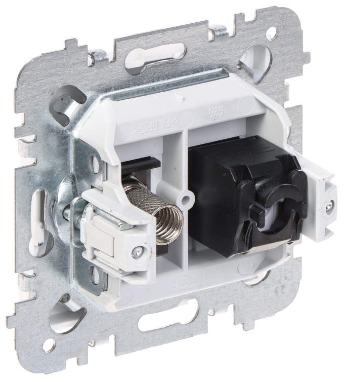 GNIAZDO KOŃCOWE SANTRA/4190-10/EPN TYP F + RJ45 Elektro-Plast-1651012