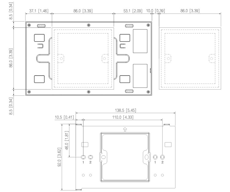 PANEL WEWNĘTRZNY SCP3022A-B IP / Wi-Fi / 2-Wire DAHUA-1822834